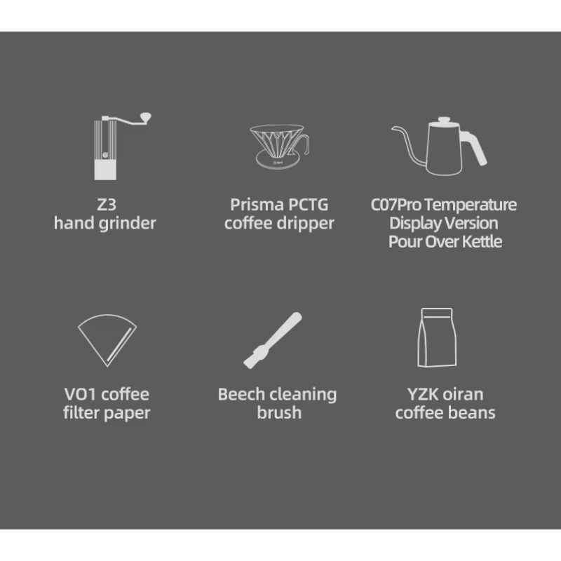 Coffee Shop de luxe, ensemble  - Coffee Equipment Gift Set avis et prix